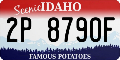 ID license plate 2P8790F