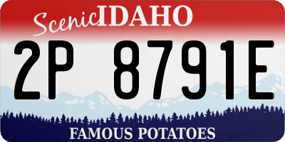 ID license plate 2P8791E