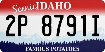 ID license plate 2P8791I