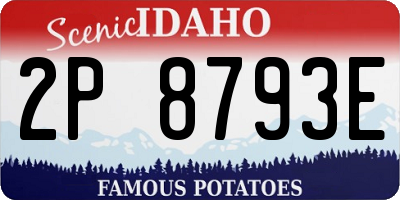 ID license plate 2P8793E