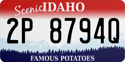 ID license plate 2P8794Q