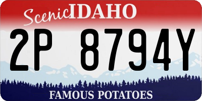 ID license plate 2P8794Y