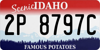 ID license plate 2P8797C