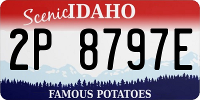 ID license plate 2P8797E