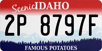 ID license plate 2P8797F