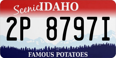 ID license plate 2P8797I