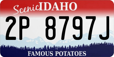 ID license plate 2P8797J