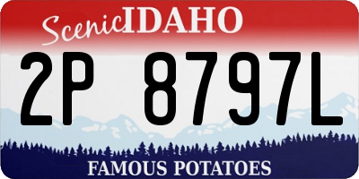 ID license plate 2P8797L