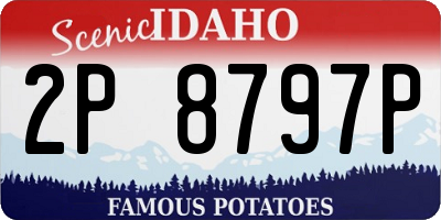 ID license plate 2P8797P