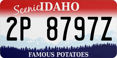 ID license plate 2P8797Z