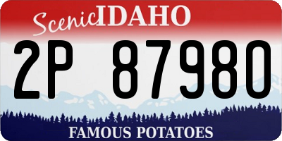 ID license plate 2P8798O