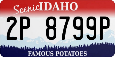 ID license plate 2P8799P