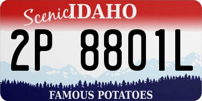 ID license plate 2P8801L