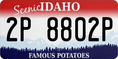 ID license plate 2P8802P