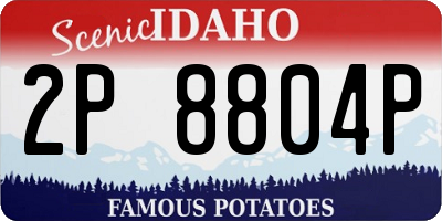ID license plate 2P8804P