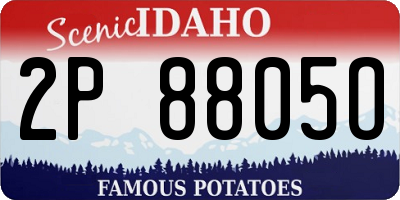 ID license plate 2P8805O