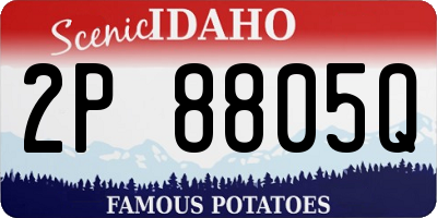ID license plate 2P8805Q