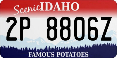 ID license plate 2P8806Z