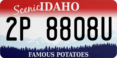 ID license plate 2P8808U