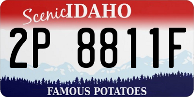 ID license plate 2P8811F