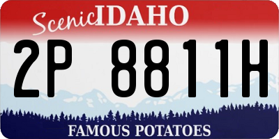 ID license plate 2P8811H