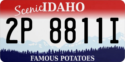 ID license plate 2P8811I