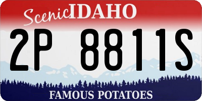 ID license plate 2P8811S