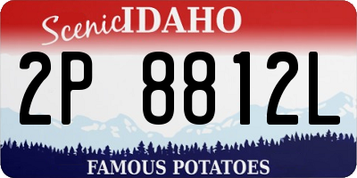 ID license plate 2P8812L