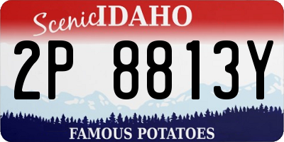 ID license plate 2P8813Y