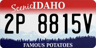 ID license plate 2P8815V