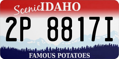 ID license plate 2P8817I