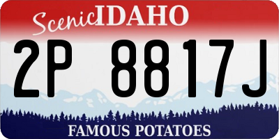 ID license plate 2P8817J