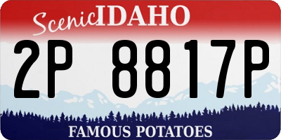 ID license plate 2P8817P