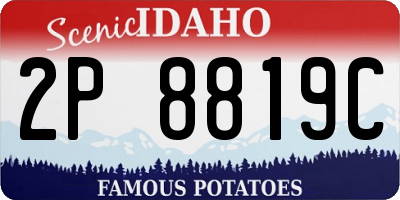 ID license plate 2P8819C
