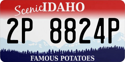 ID license plate 2P8824P