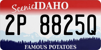 ID license plate 2P8825Q
