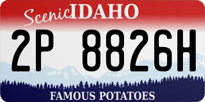 ID license plate 2P8826H