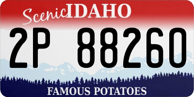 ID license plate 2P8826O