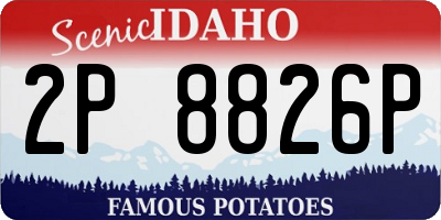 ID license plate 2P8826P