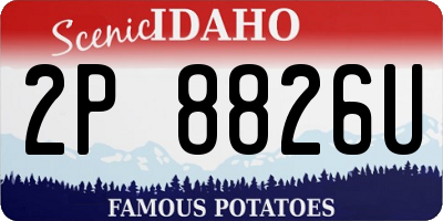 ID license plate 2P8826U