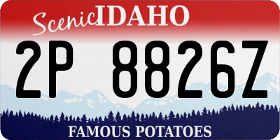 ID license plate 2P8826Z