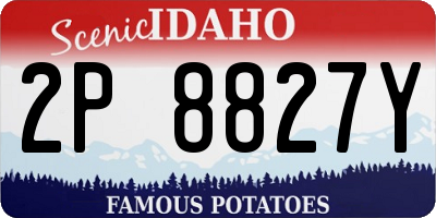 ID license plate 2P8827Y
