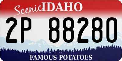 ID license plate 2P8828O