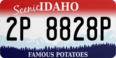 ID license plate 2P8828P
