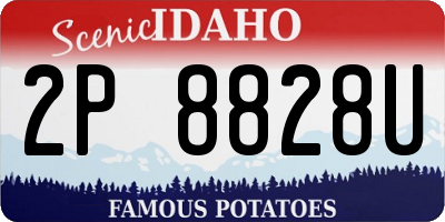 ID license plate 2P8828U