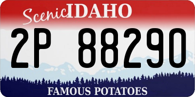 ID license plate 2P8829O