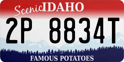ID license plate 2P8834T