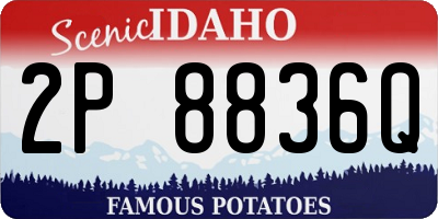 ID license plate 2P8836Q