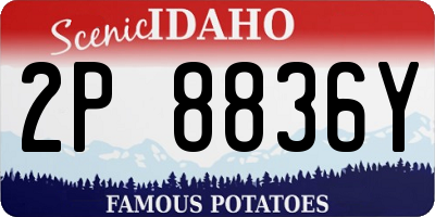 ID license plate 2P8836Y