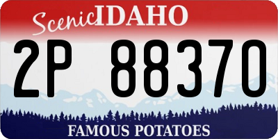 ID license plate 2P8837O